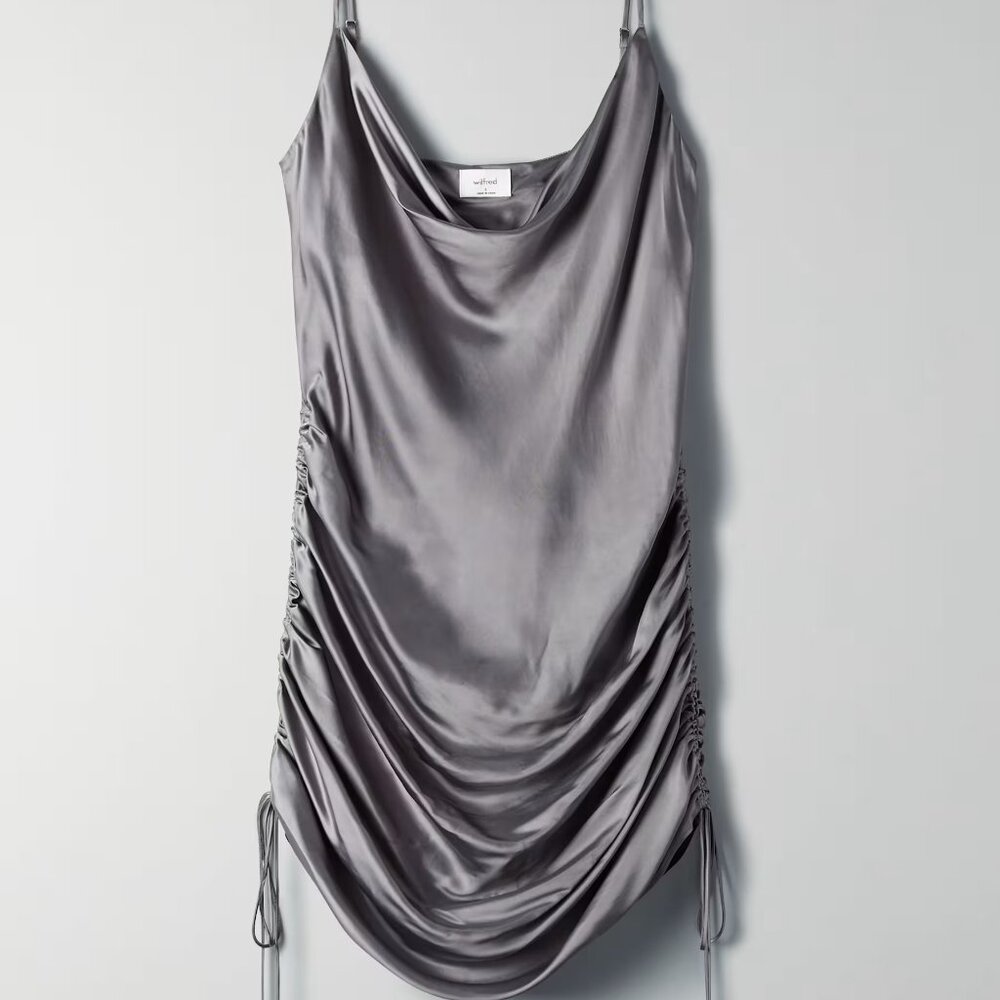 Wilfred Only Ruched Slip Dress